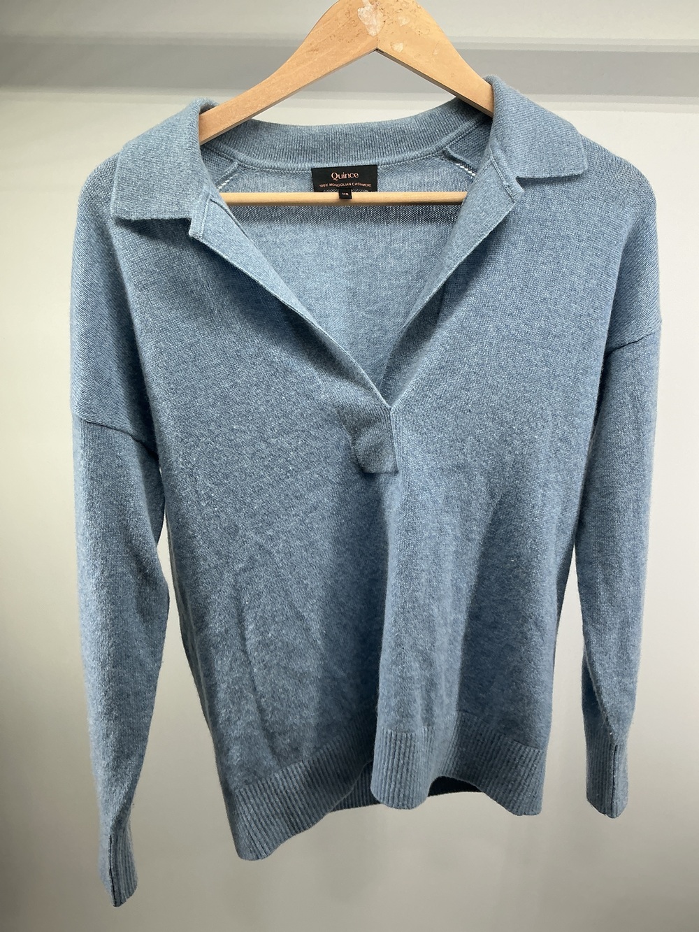 Mongolian Cashmere Polo Sweater